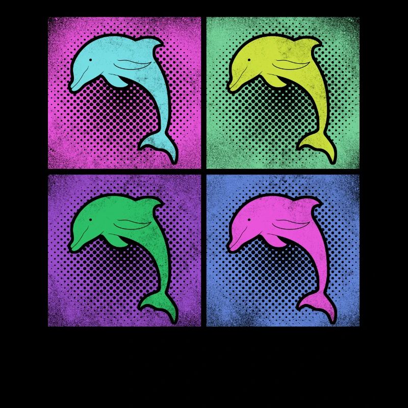 Dolphin Retro 80s 90s Vintage