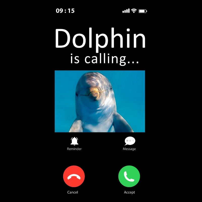 Dolphin Phone Display Dolphin Is