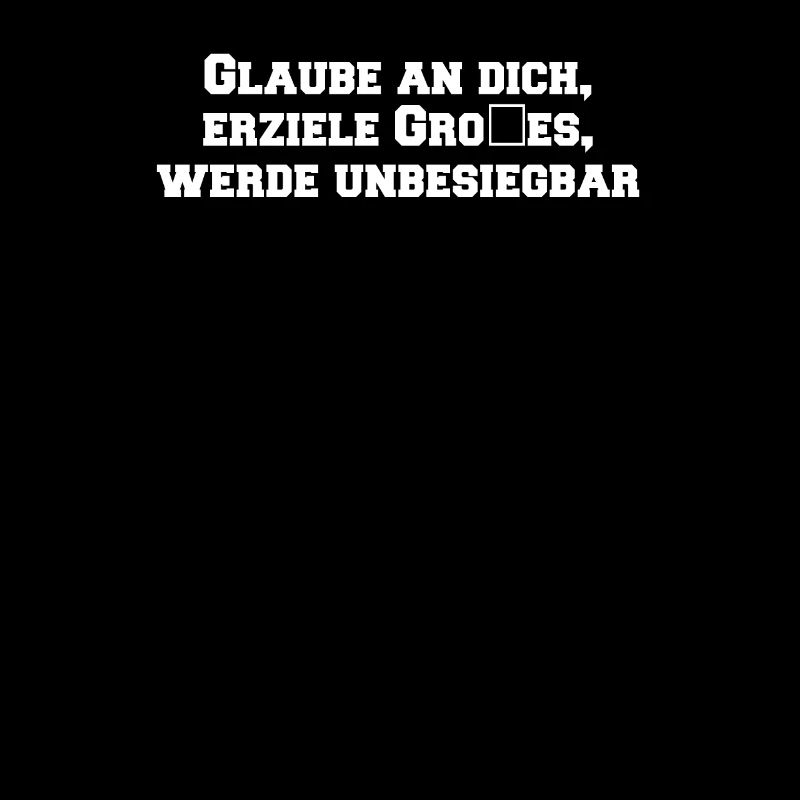Fitness - Glaube an dich, erziele Großes, werde