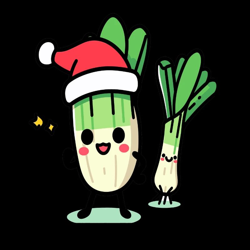 St. Nicholas kawaii leeks
