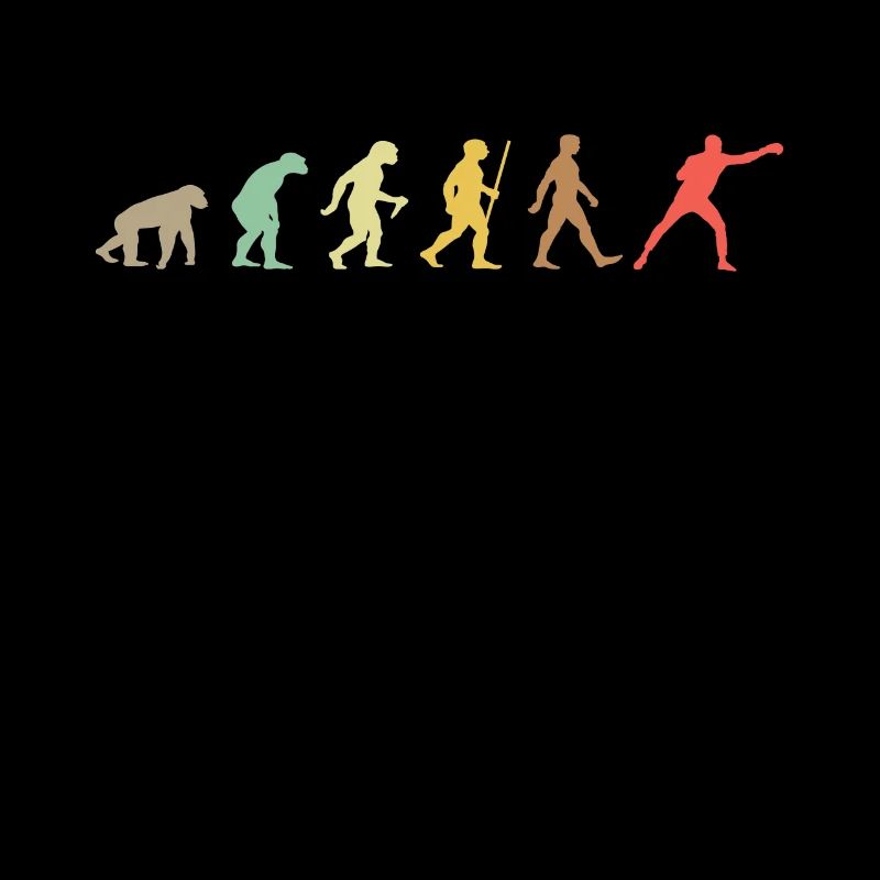 Vintage Boxing Retro Boxer Evolution