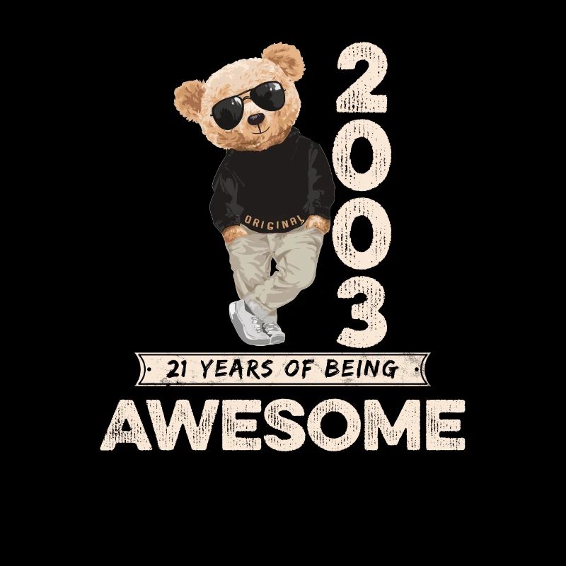 2003 Geburtstag Teddy Bär Being Awesome Orignal