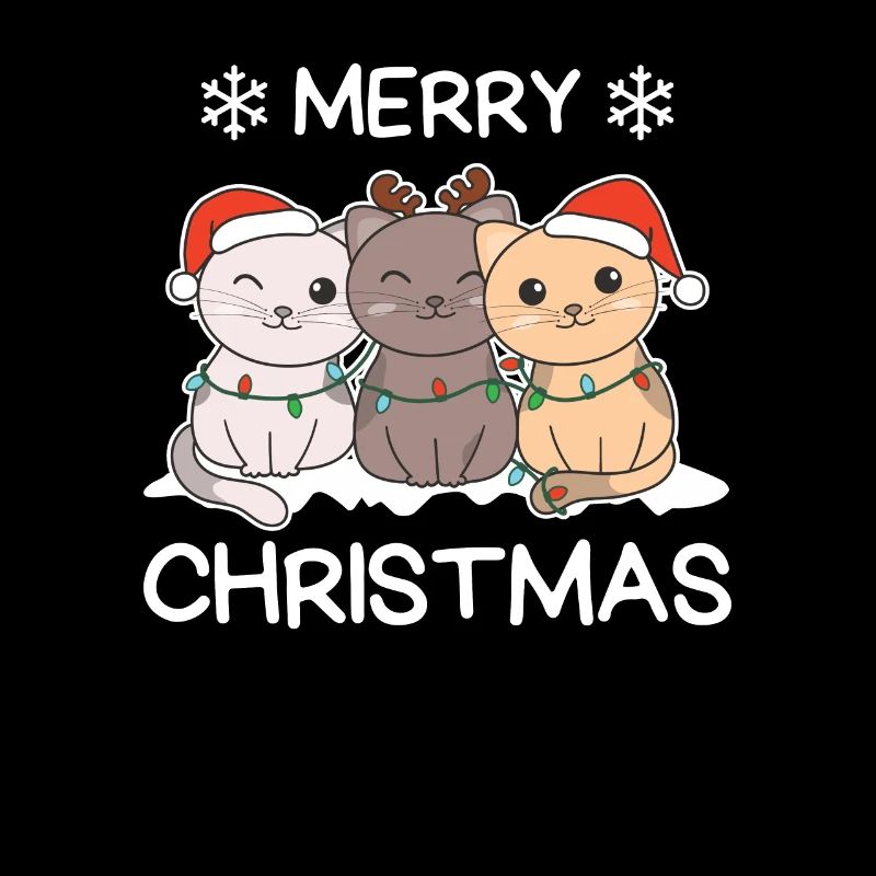 Joyeux Noël Chat Réveillon De Noël Chats