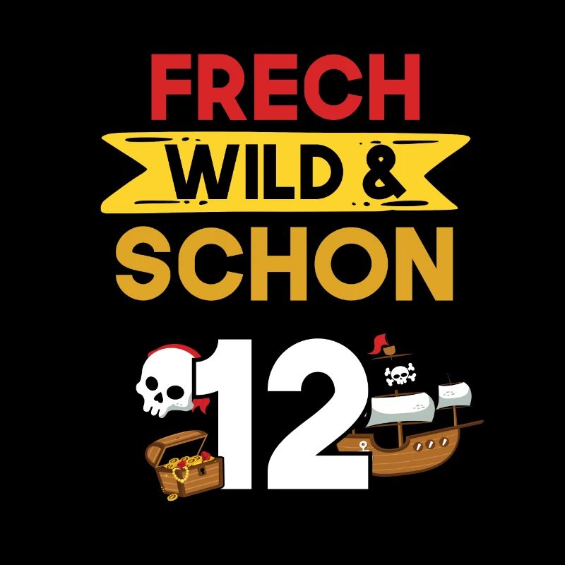 12 Jahre Geburtstag Junge Mädchen Pirat