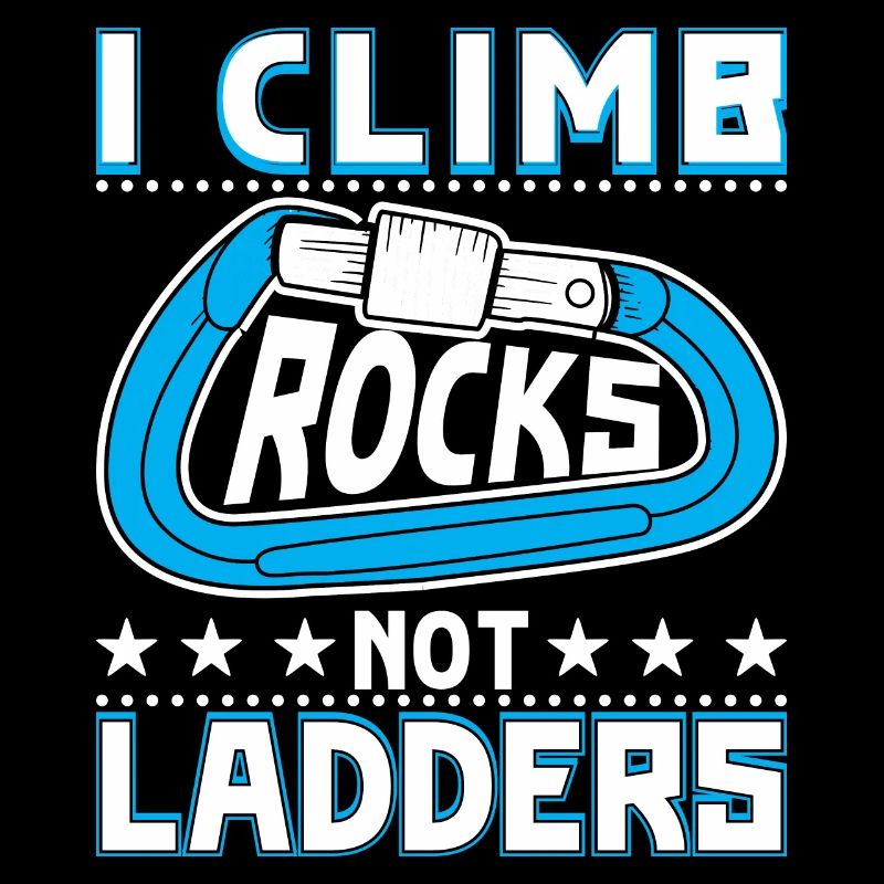 Je grimpe sur des rochers, pas sur des échelles