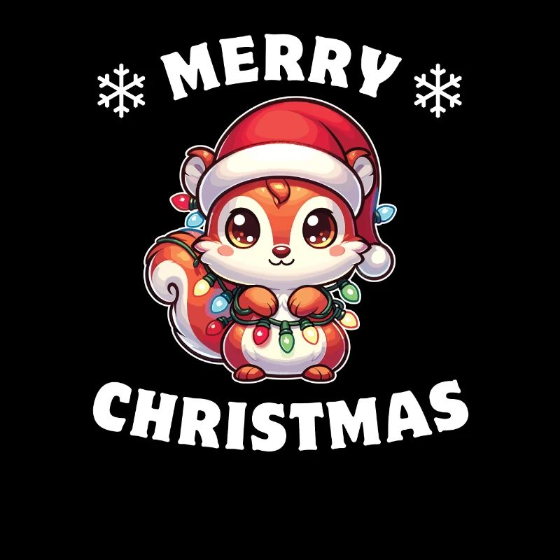 Weihnachten Lichterkette Eichhörnchen