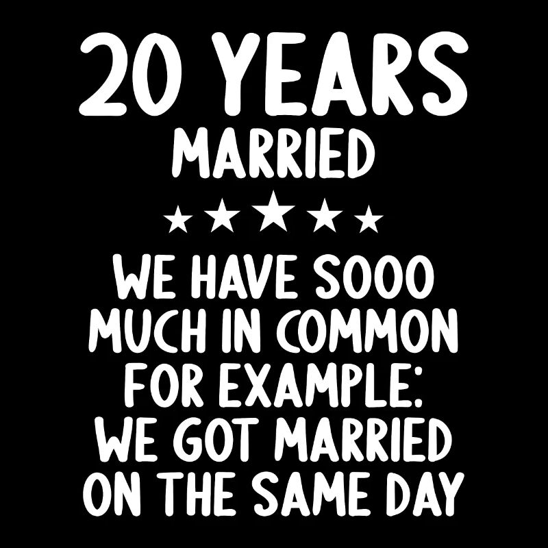 Nous avons beaucoup en commun 20e anniversaire de mariage