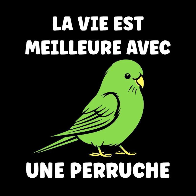 Oiseaux perruches humour petite perruche