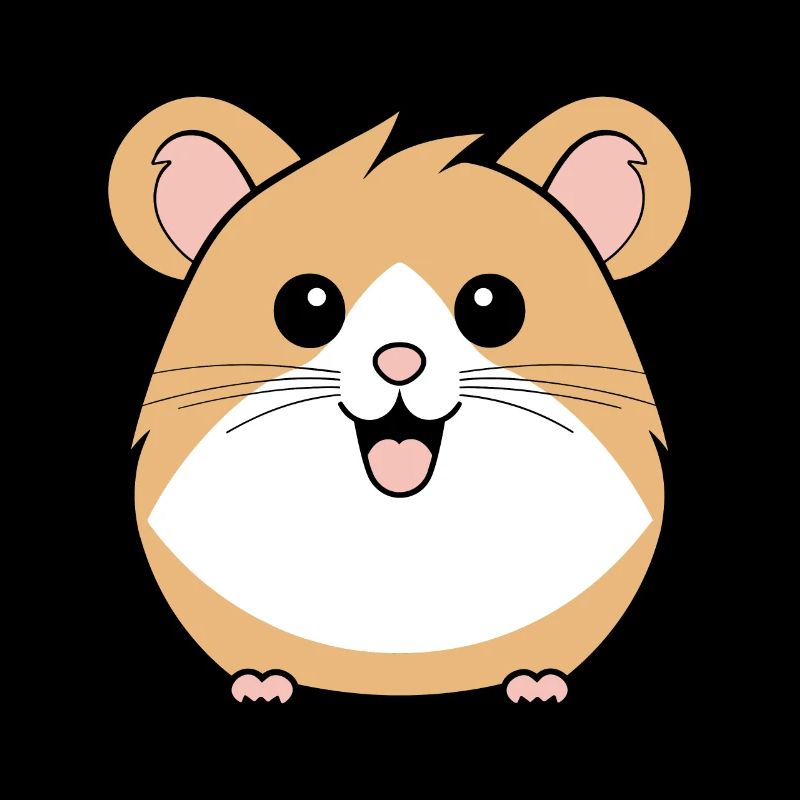 Mignon Humour petit hamster