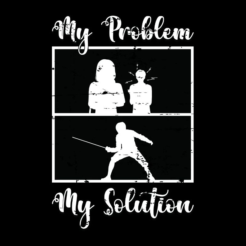 Fencer My Problem My Solution Pictogram Mom Dad