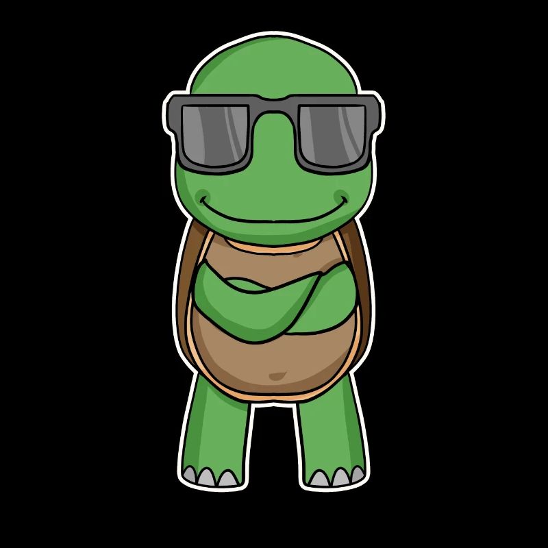 Schildkröte mit Brille