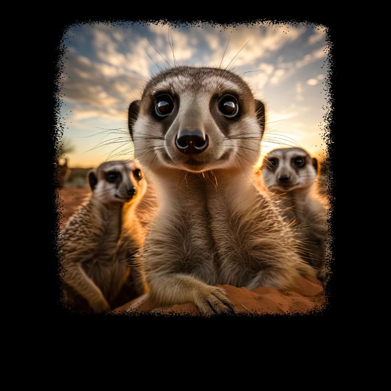Meerkat realistic Erdmännchen
