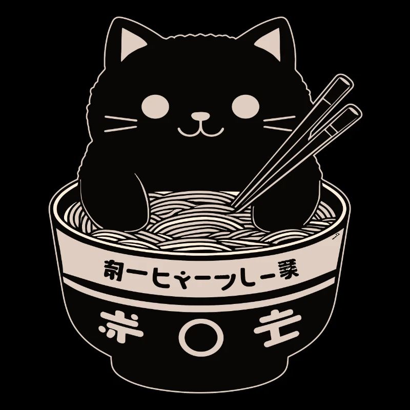 Ramen Powered Cat , classique