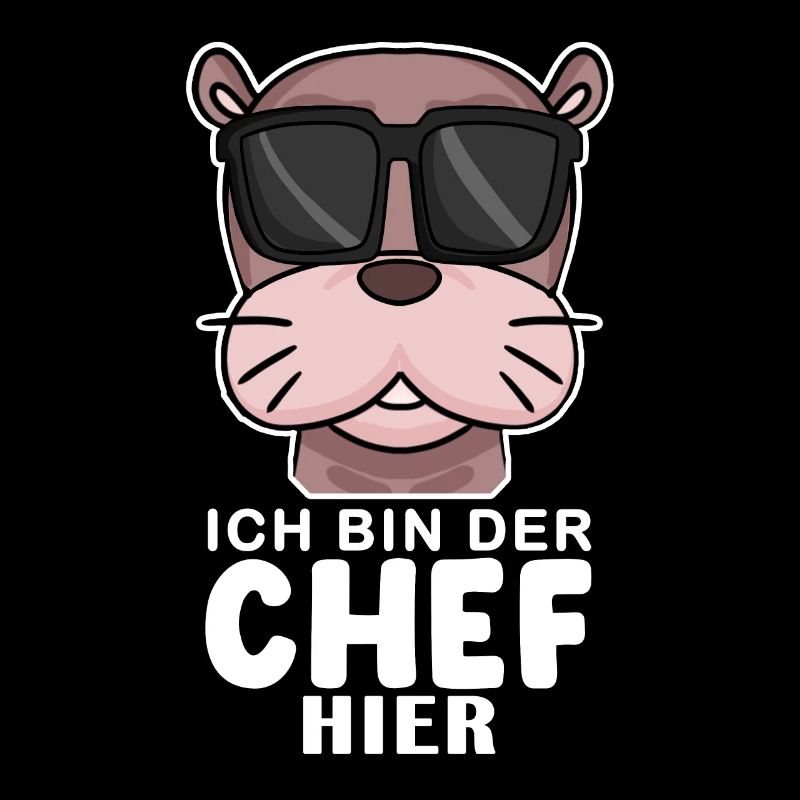 Chef Spruch mit Seelöwe Motiv