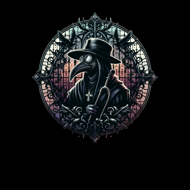 Spooky Halloween Horror Plague Doctor
