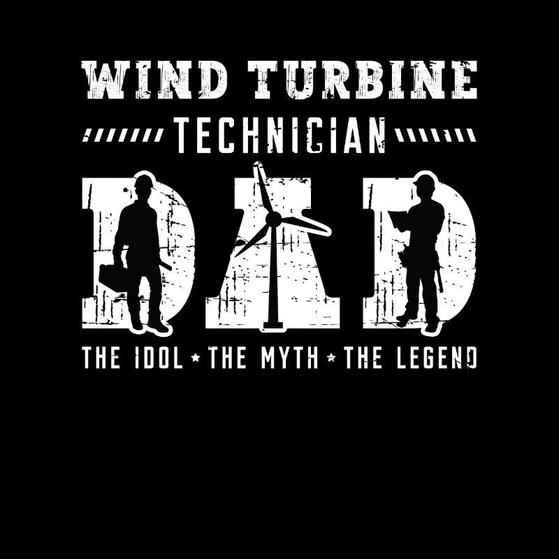 Technicien d’éolienne Papa L’idole Le moulin à vent