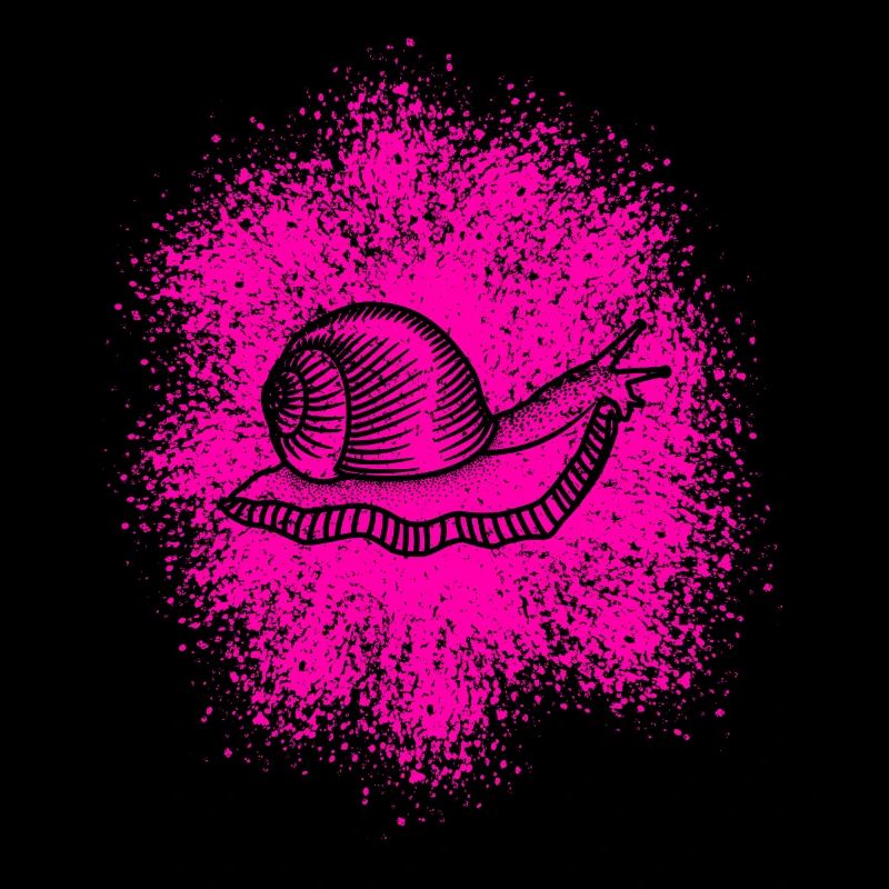 Cute snail with snail shell