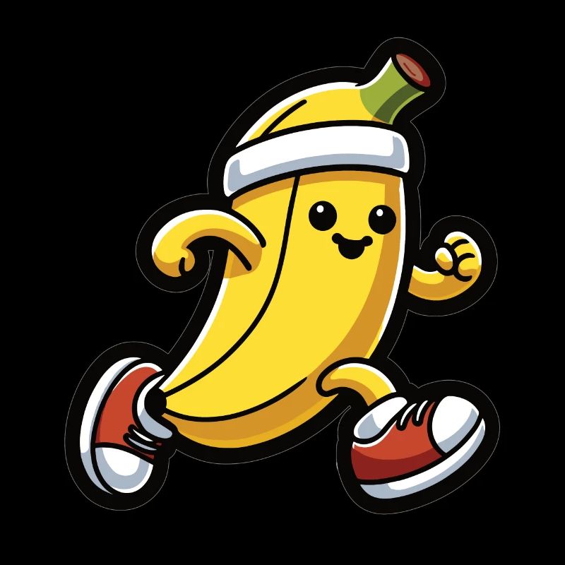 Banana at a running pace