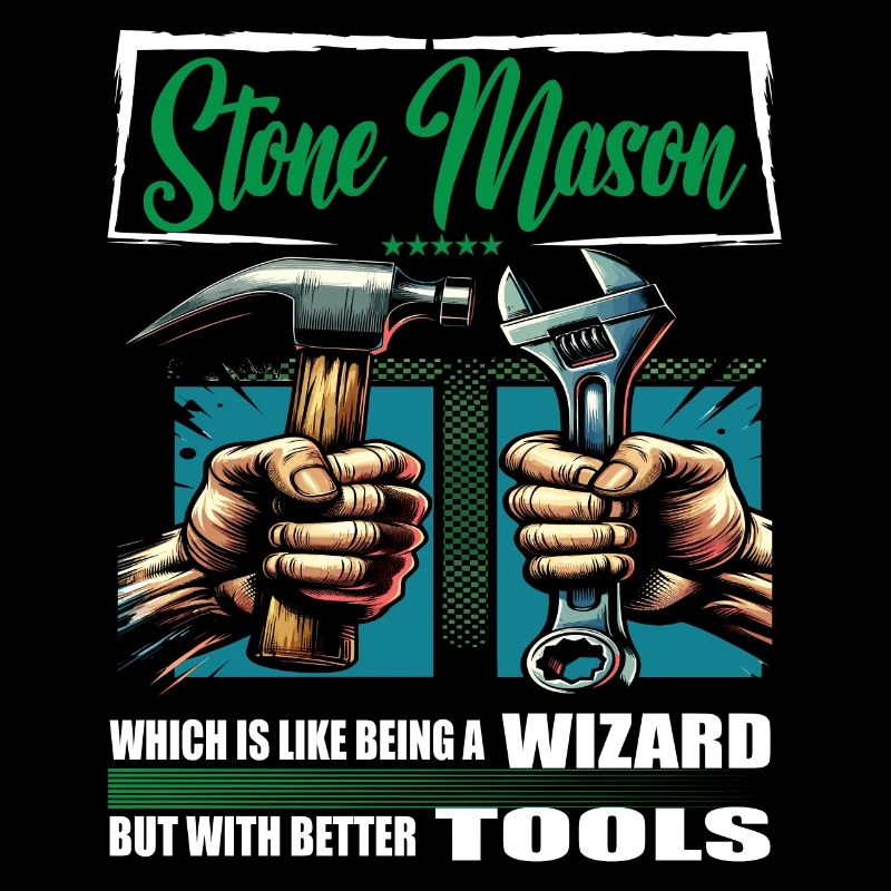 Stone mason Beruf Spruch Arbeiter