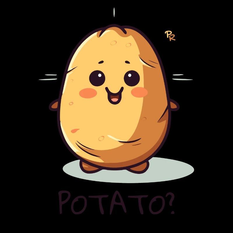 Mignonne Dessin Animé Pomme De Terre
