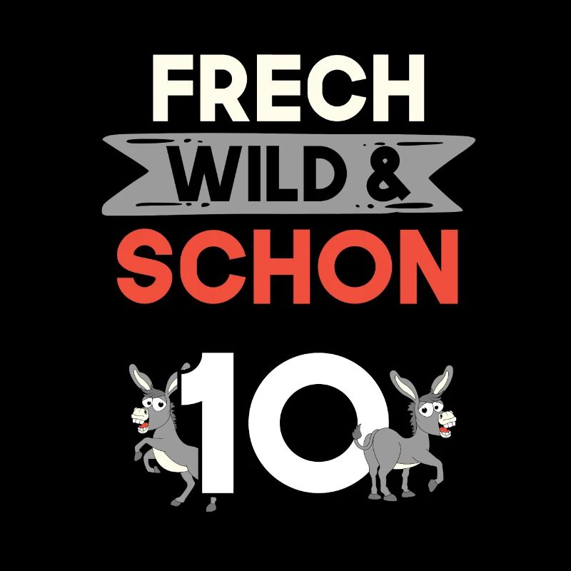 10 Jahre Geburtstag Junge Mädchen Esel
