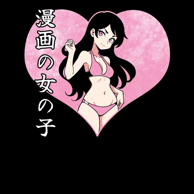 Mange Anime Mädchen im Bikini