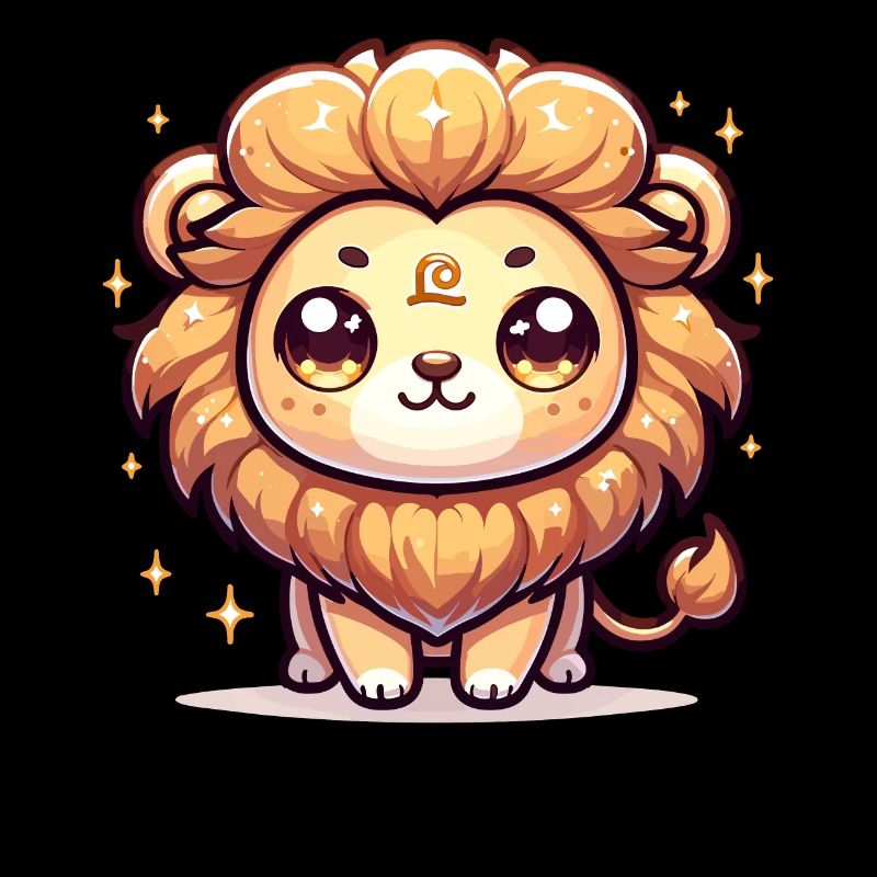 Sternzeichen Löwe Sternzeichen Astrologie Kawaii Charakterdesign
