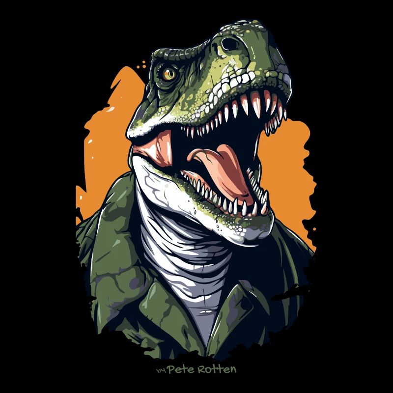 A Human as a T Rex Dinosaur