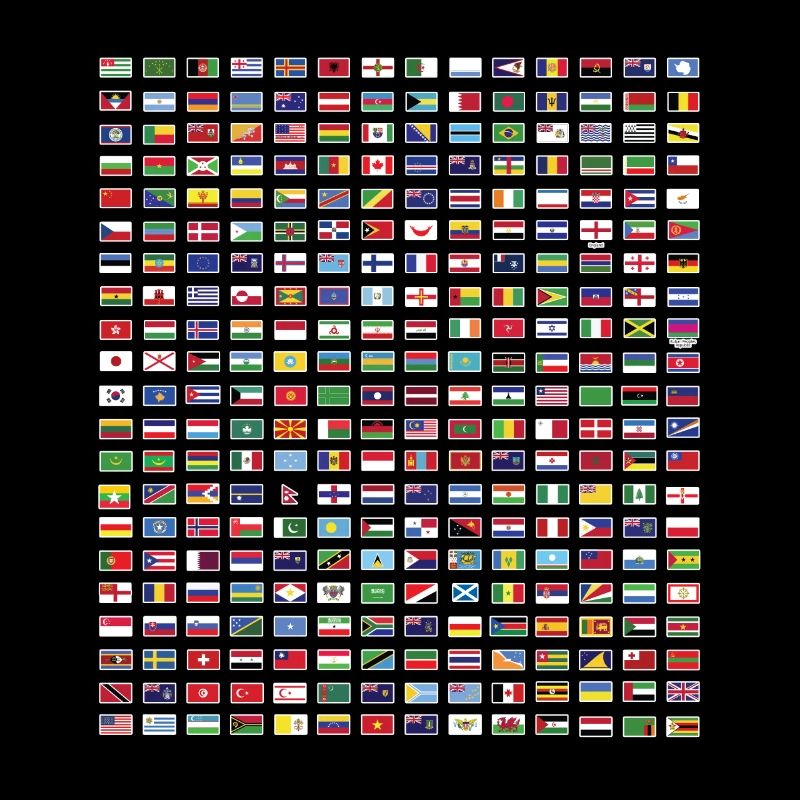 Drapeaux internationaux du monde - Drapeaux des pays