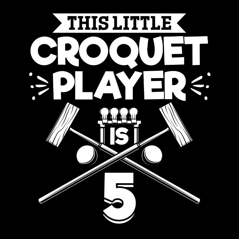 5th Birthday Party Croquet Player 5 Years