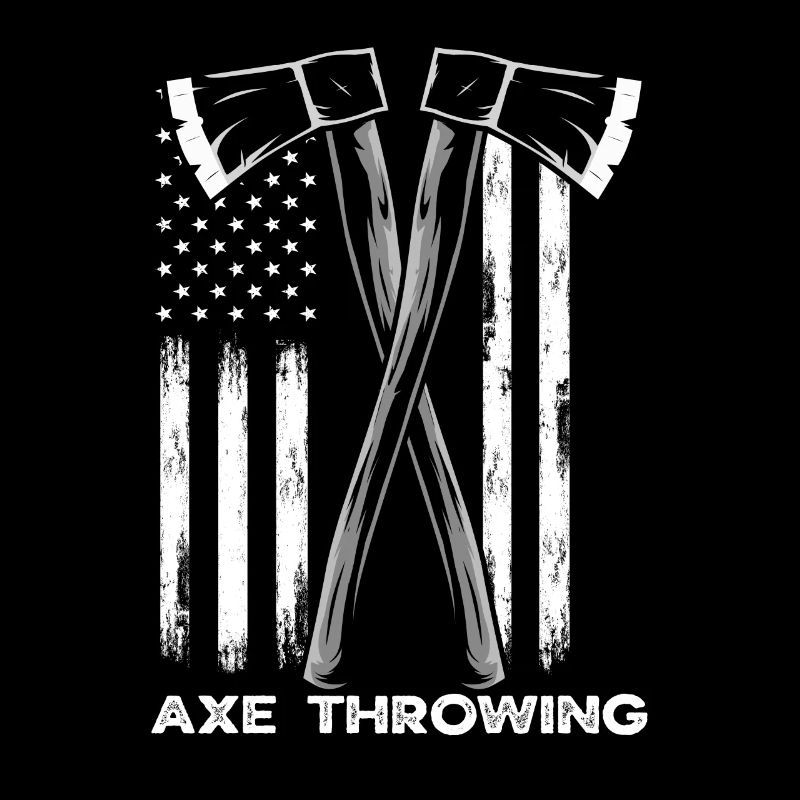 Lancer de hache Lancer de hache Drapeau des États-Unis