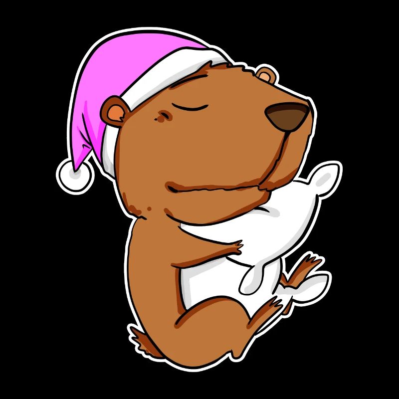 Capybara Capybara Tired Pillow Relax