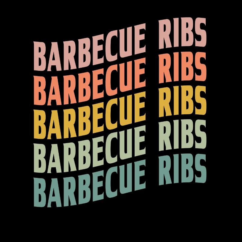 Barbecue Rippchen Schrift