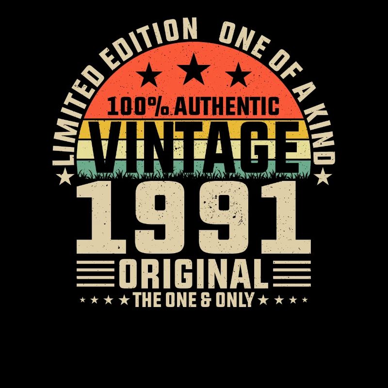 1991 Retro Geburtstag Design