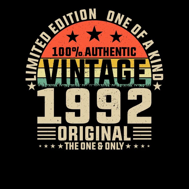 Original 1992 anniversaire Vintage nostalgie