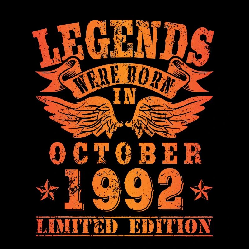 Legends sont nés en Octobre 1992 Anniversaire