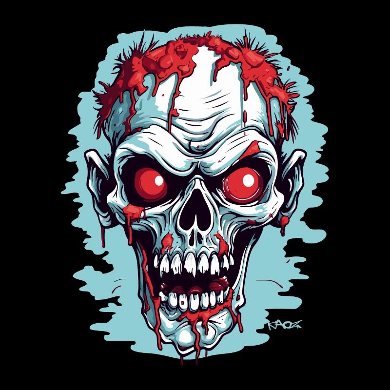 Un autre crâne de zombie