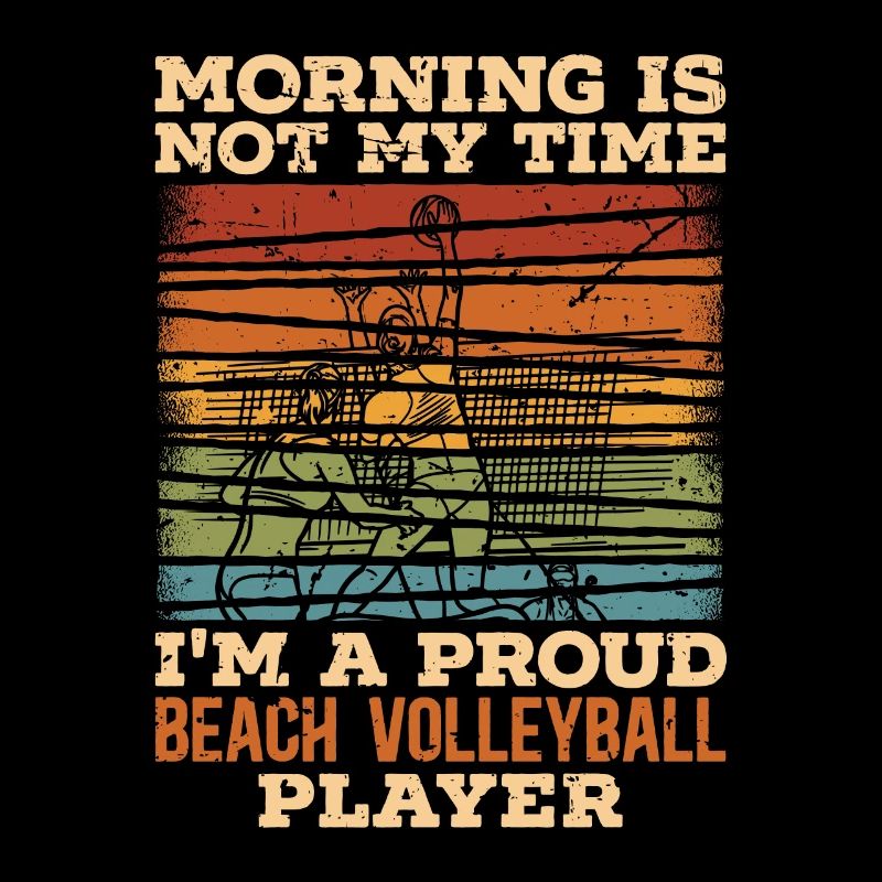 Beach Volleyball Morning Is Not My Time Beachball