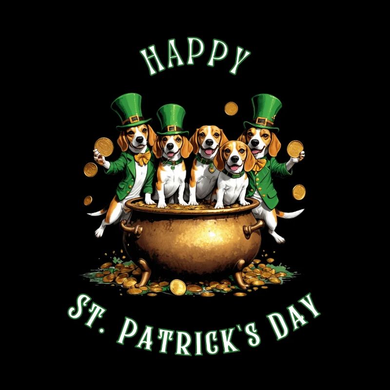 St. Patrick's Day Beagle I Irish Celebration