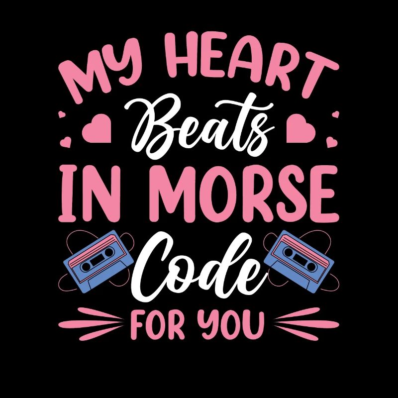 Coeur bat le code Morse pour vous présentateur Radio