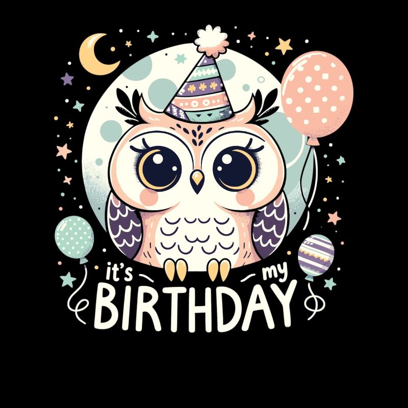 Its My Birthday Süßes Geburtstags Eule