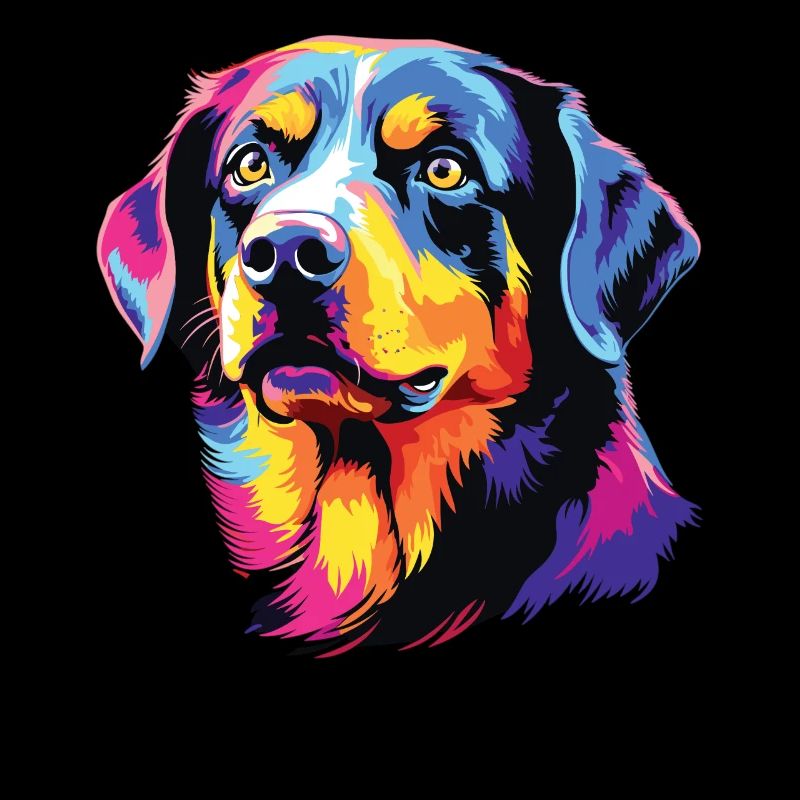 Wasserfarben Farbenfroher Entlebucher Sennenhund