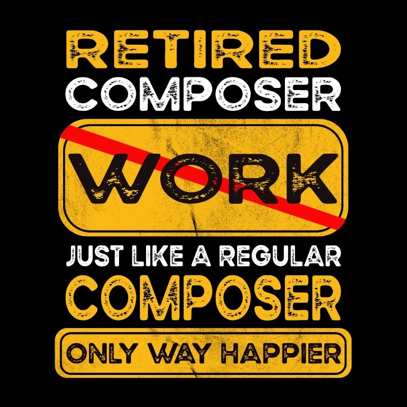 Le compositeur à la retraite n’est que plus heureux Retraité