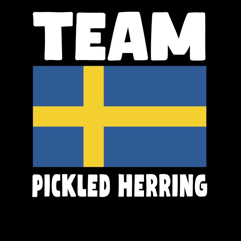 Eingelegter Hering Schwedische Fahne