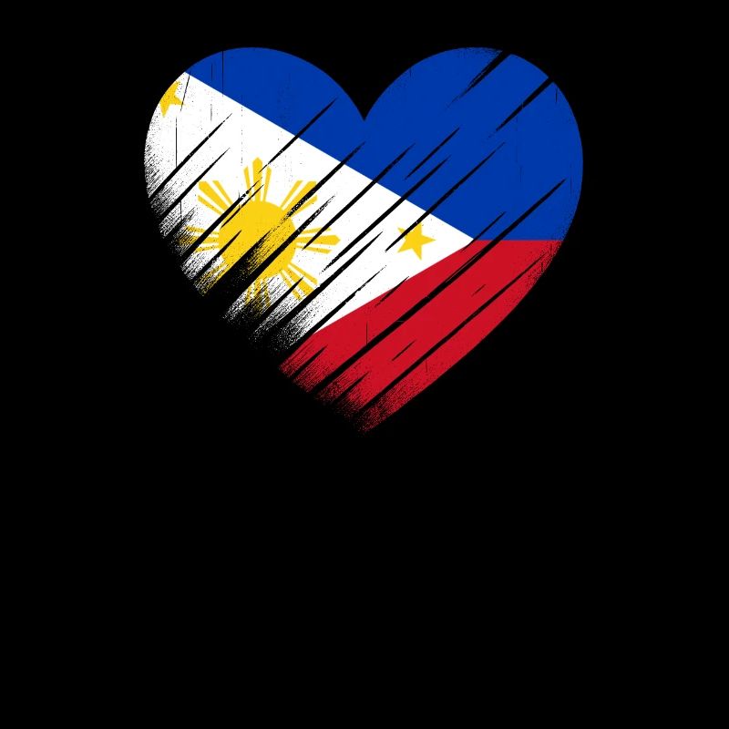 Coeur de drapeau des Philippines