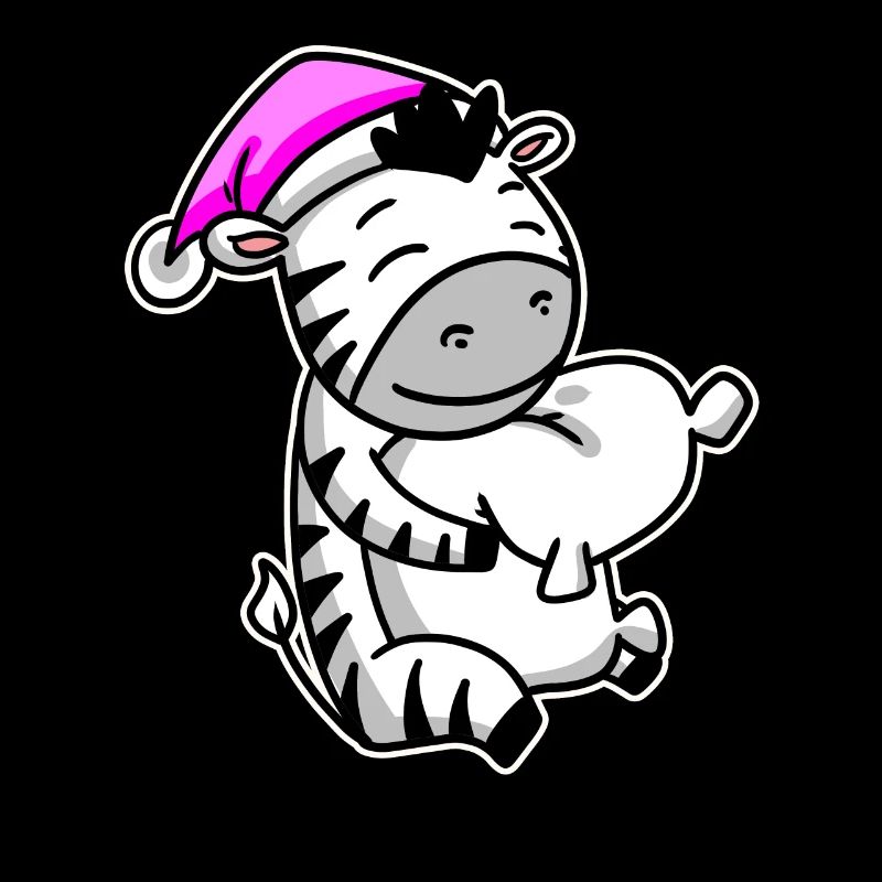 Zebra Müde Ausschlafen Schlafen Mädchen