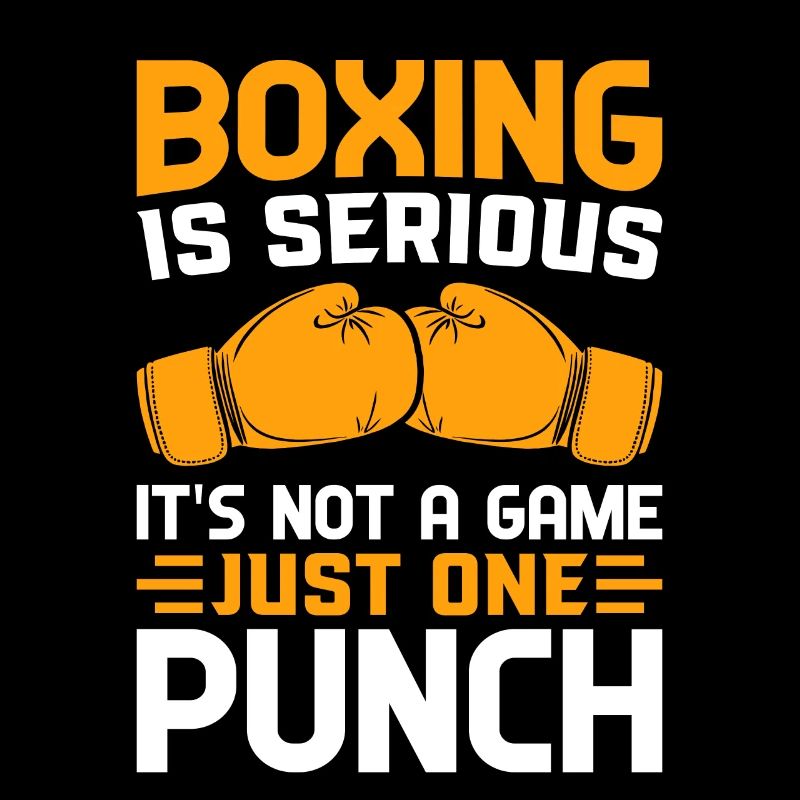 La boxe est sérieuse, ce n’est pas un jeu, juste un coup de poing