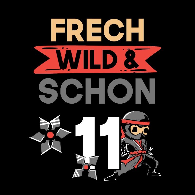 11 Jahre Geburtstag Junge Mädchen Ninja