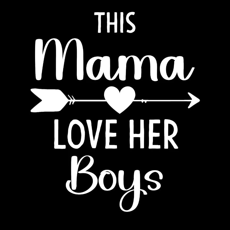 Mama, diese Mama liebt den lustigen Muttertag ihrer Jungs