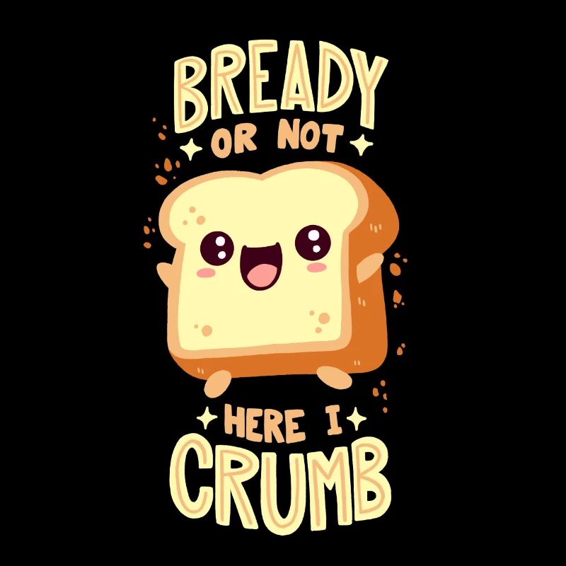 Bread pun: "Bready Or Not Here I Crumb"